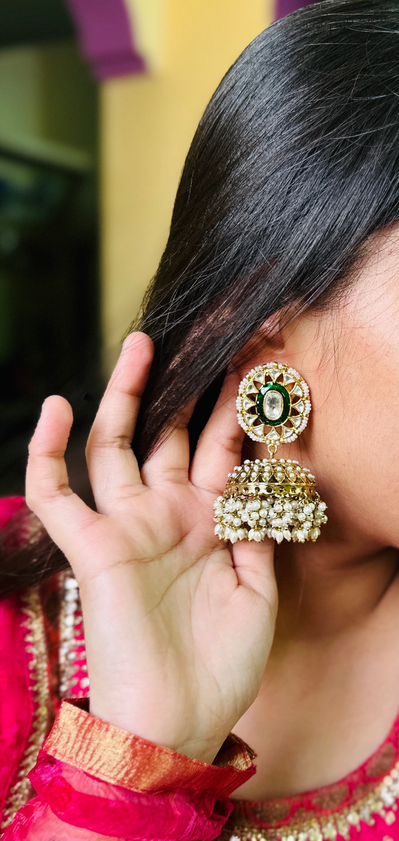 Jharokha Designer Jhumkas