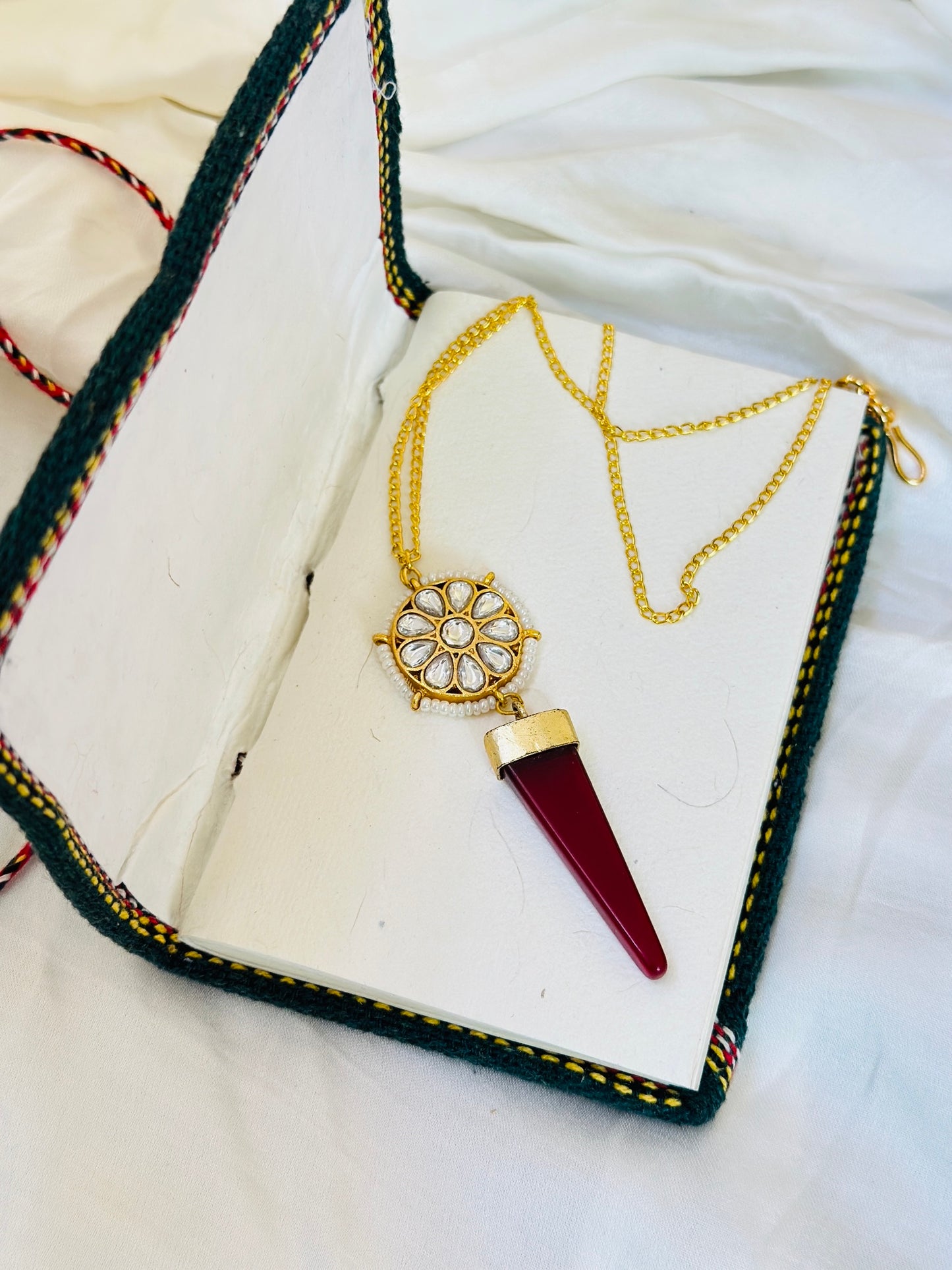 Ruby Sunburst Pendant