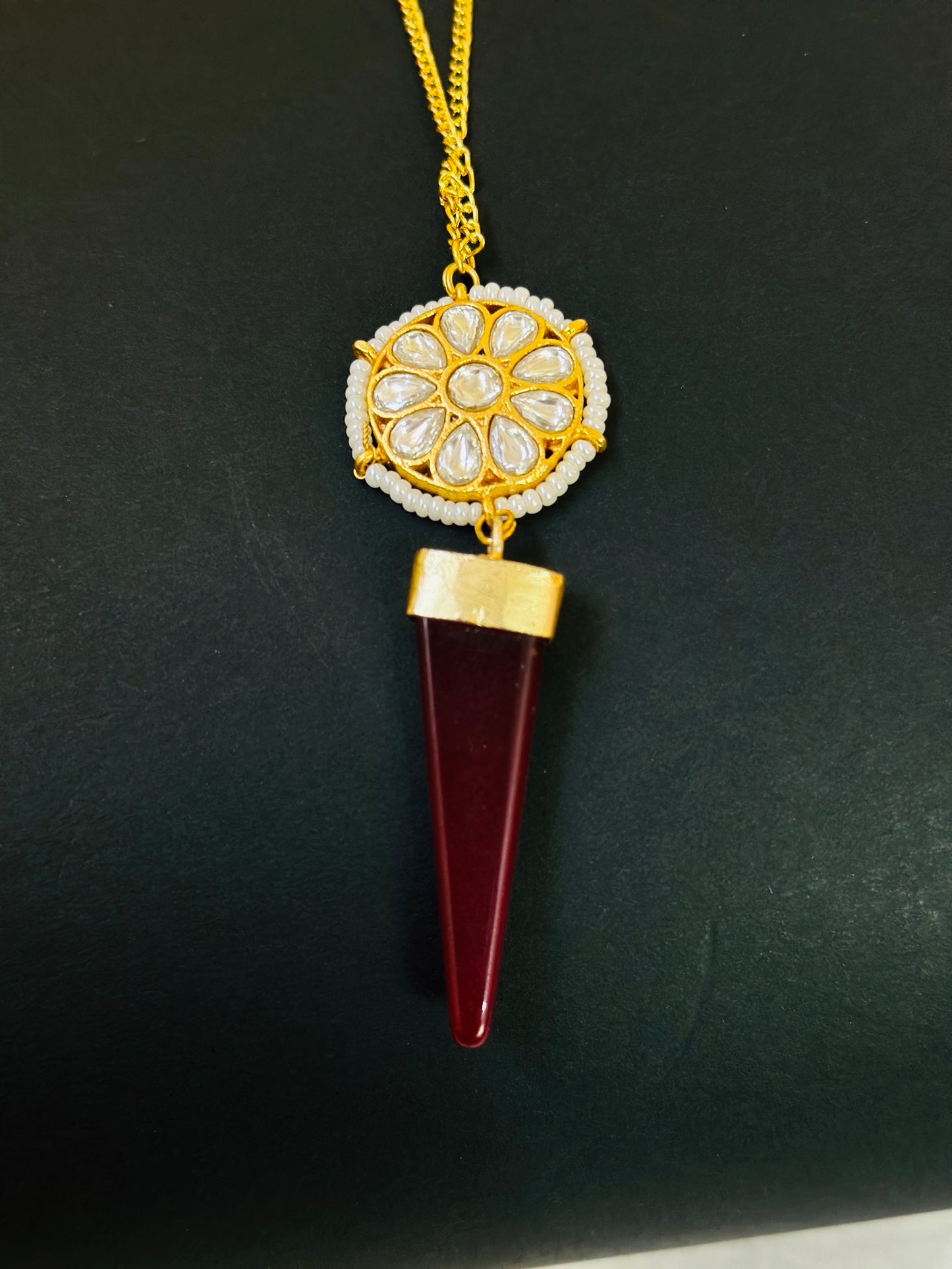Ruby Sunburst Pendant
