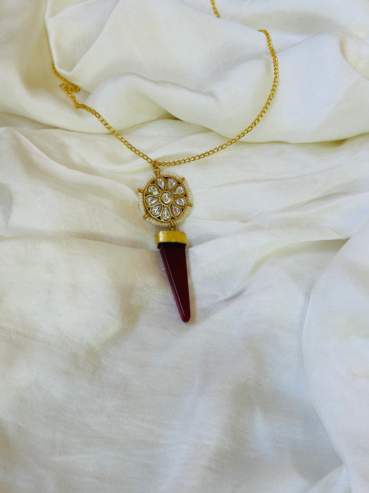 Ruby Sunburst Pendant