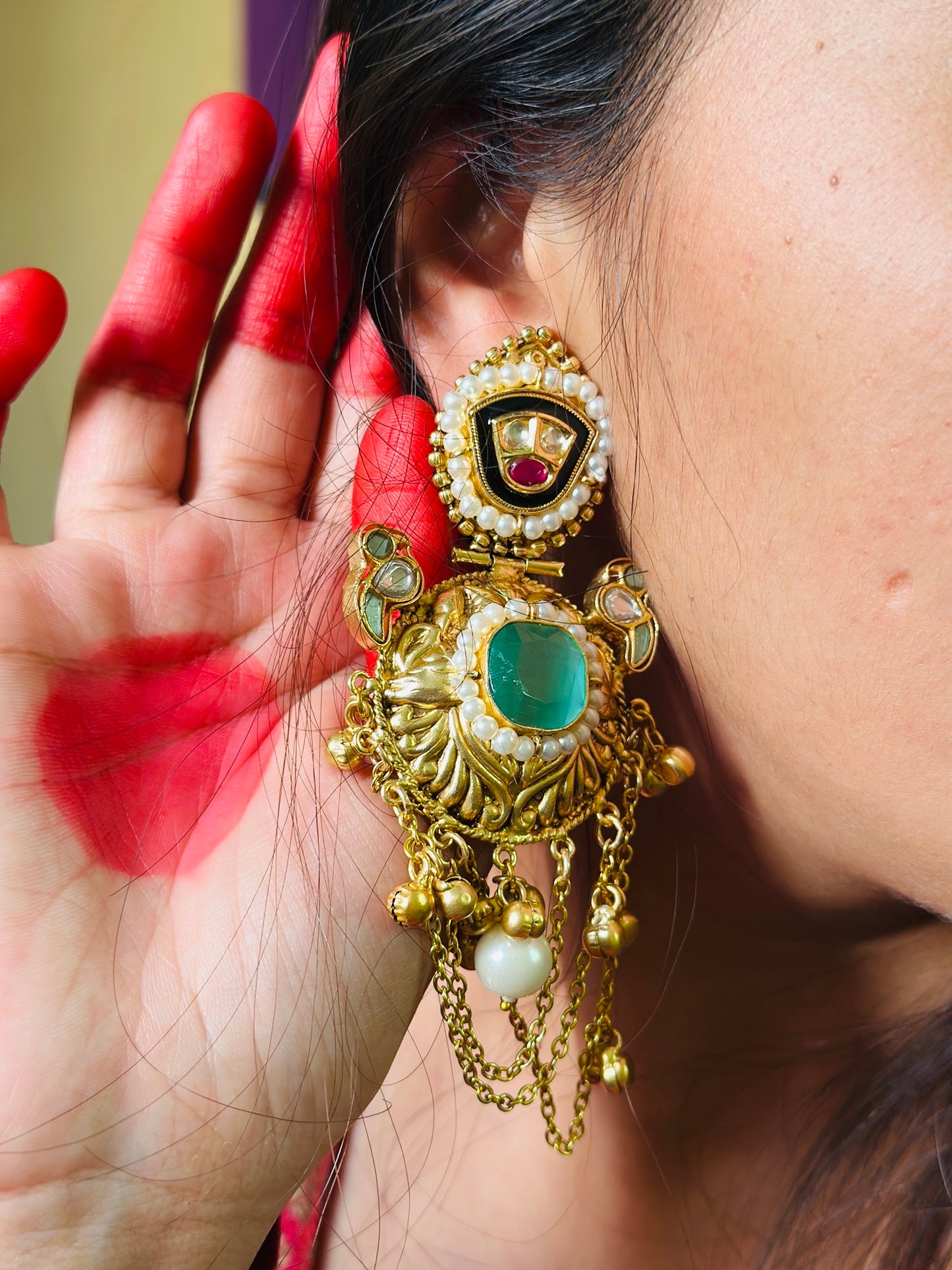 Rajwadi-Passa Earrings