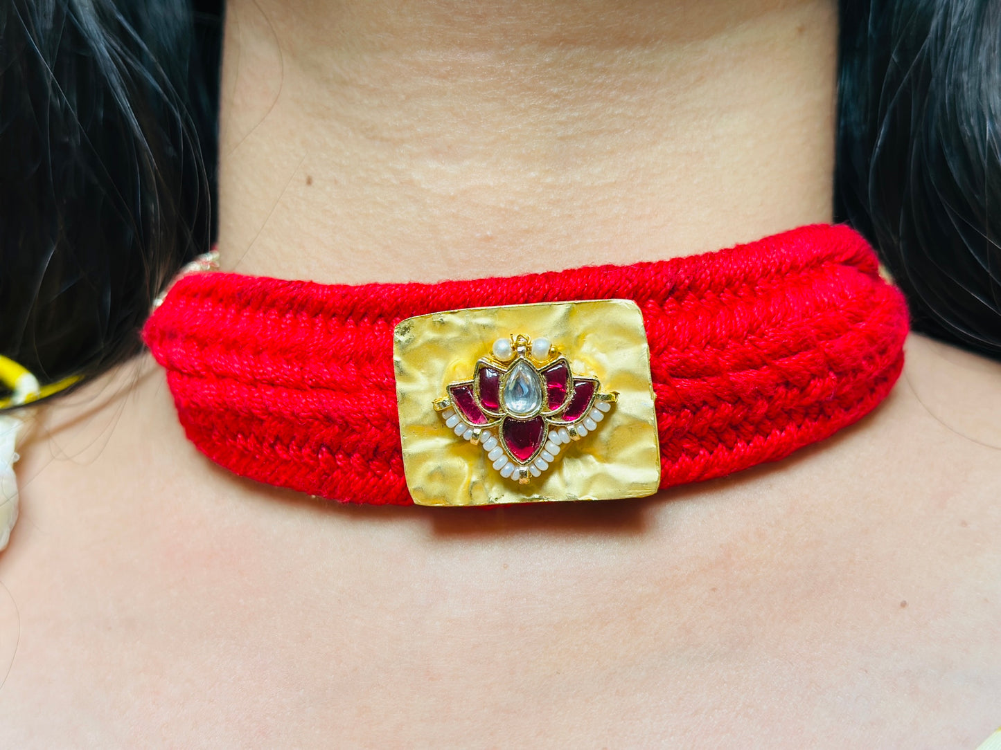 Kundan-Weave Thread Choker