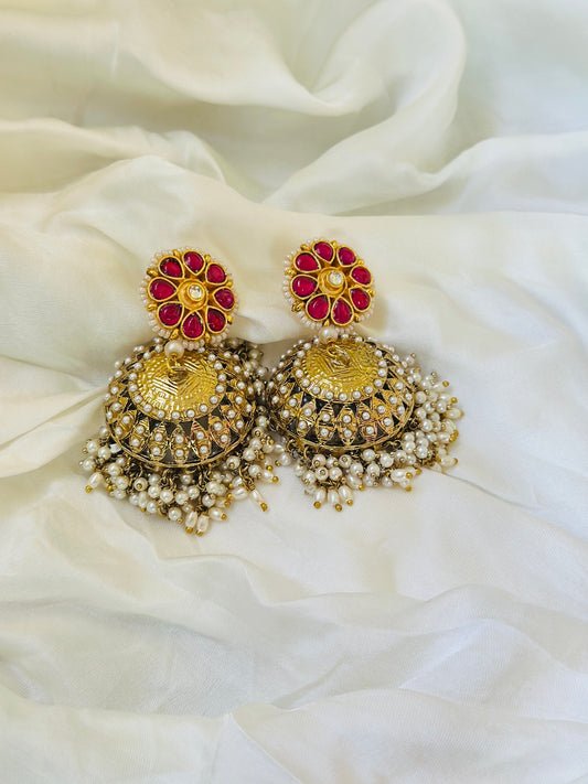 Regal Manik Jhumkas