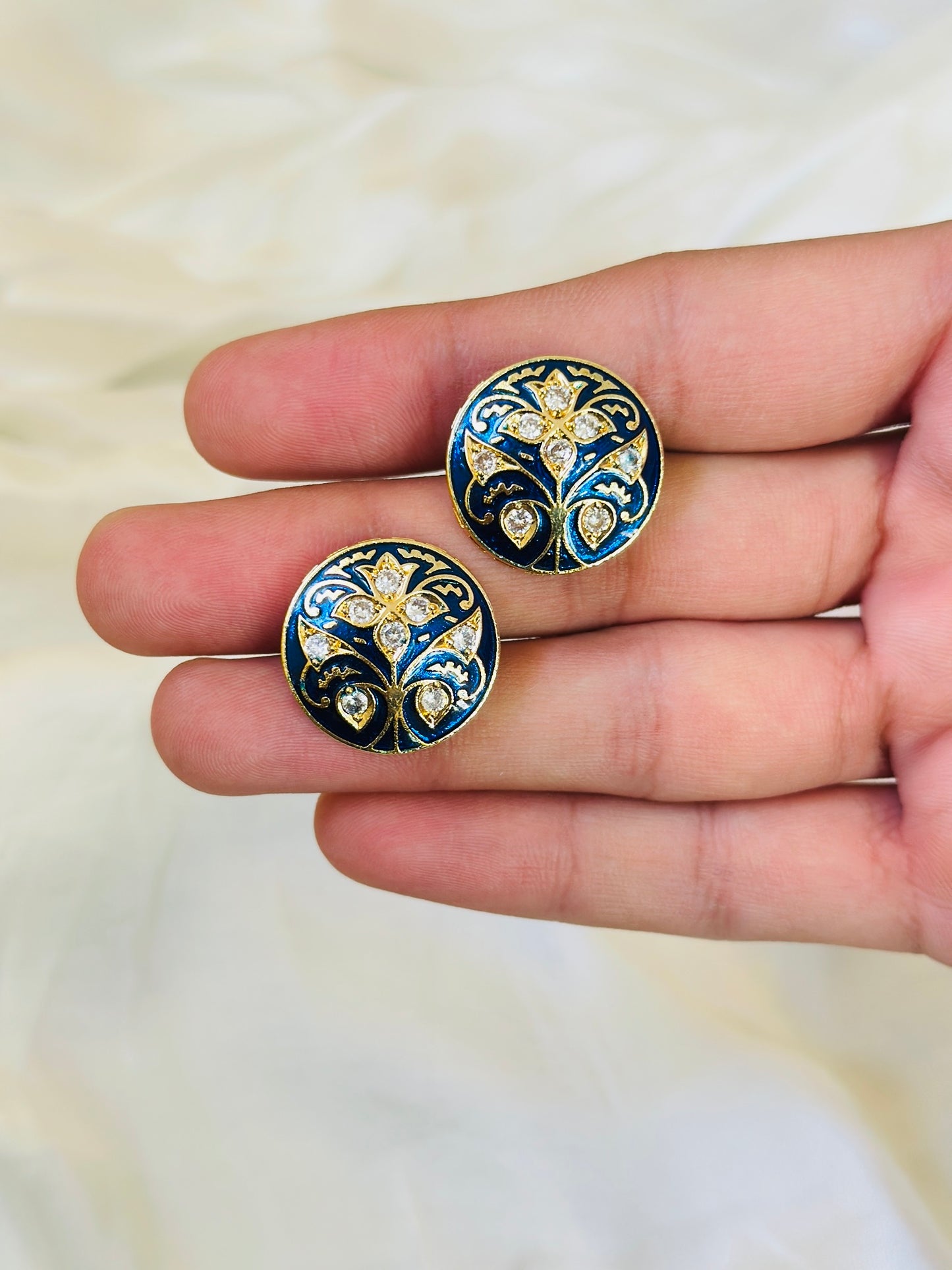 Midnight Bloom Studs