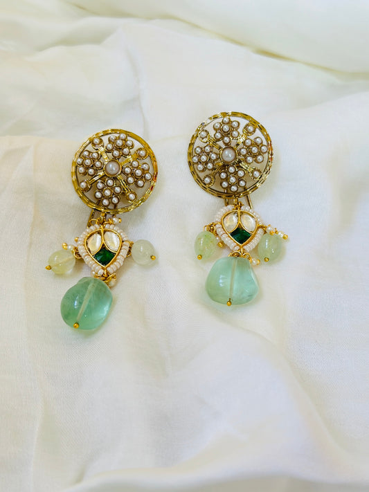 Minty Meena Earrings
