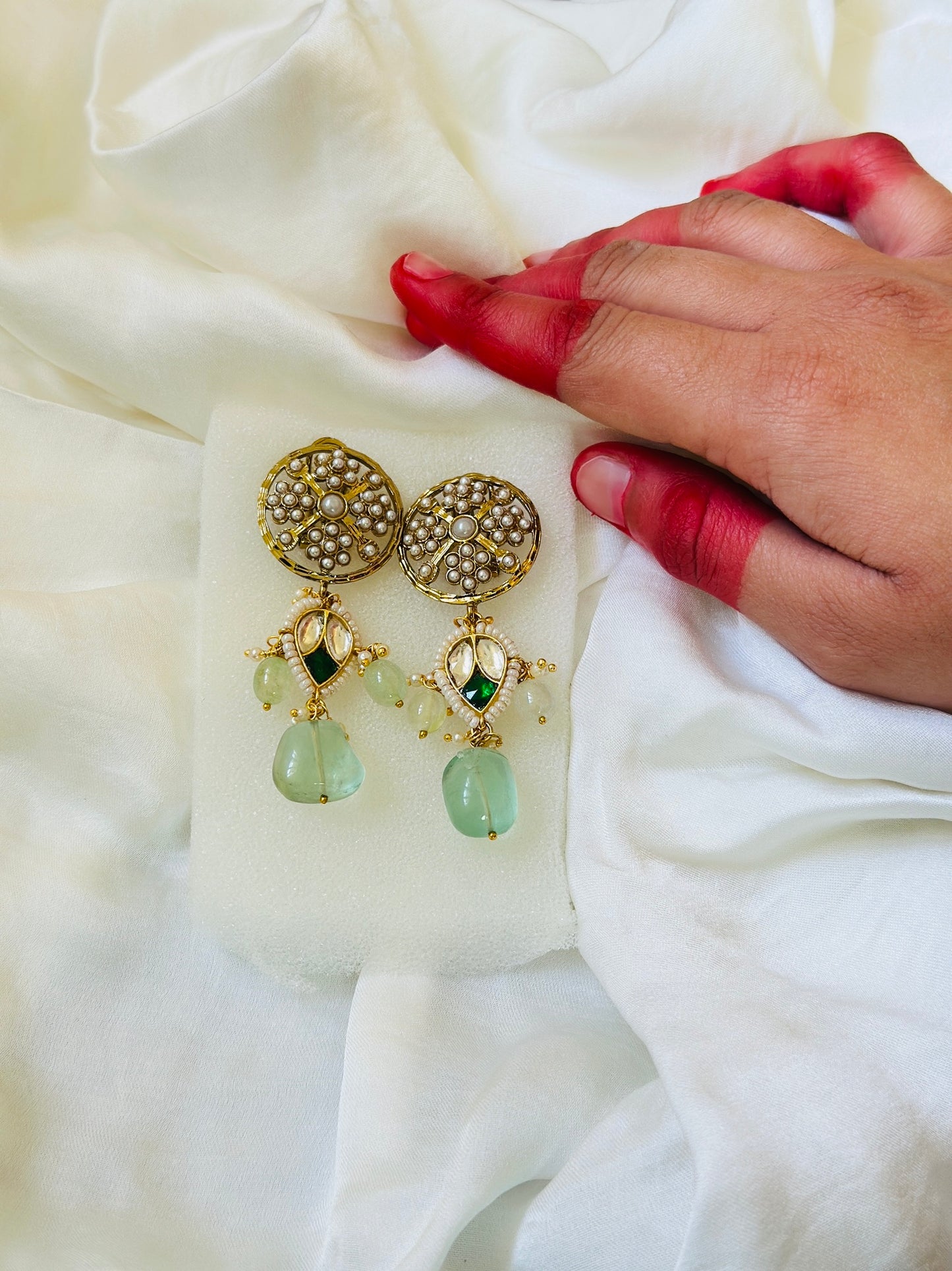 Minty Meena Earrings